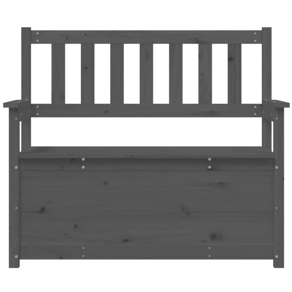 vidaXL Bancos-Banco de madera maciza de pino 112,5x51,5x96,5 cm