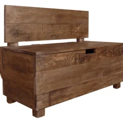 vidaXL Banco de madera maciza de caoba 86x40x60 cm Online