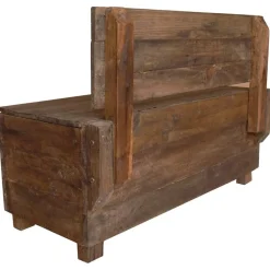 vidaXL Banco de madera maciza de caoba 86x40x60 cm Online