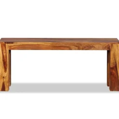 vidaXL Banco de madera maciza de acacia 110x35x45 cm Online