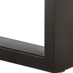 vidaXL Banco de madera maciza reciclada y acero 110 cm Marrón Hot