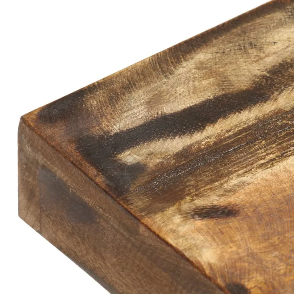 vidaXL Banco de madera maciza reciclada y acero 110 cm Marrón Hot
