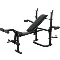 vidaXL Banco de musculación barras y mancuernas 30,5 kg Best