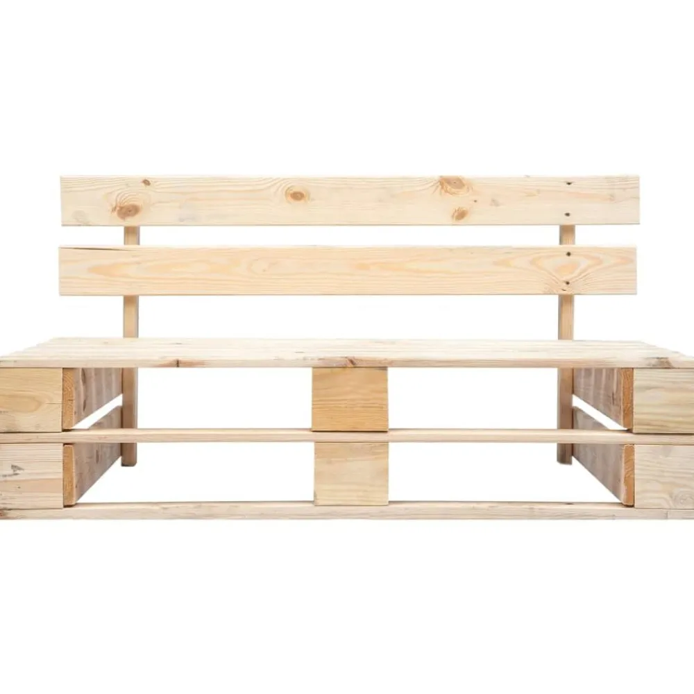 vidaXL Muebles De Jardín-Banco de palés para jardín madera