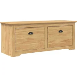 vidaXL Banco de pasillo con cajón BODO Marrón miel 118 x 40 x 50 cm Marr&oacute;n miel Best