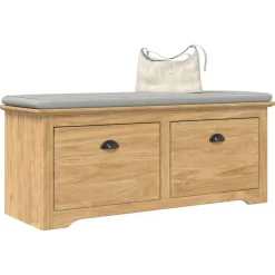 vidaXL Banco de pasillo con cajón BODO Marrón miel 118 x 40 x 50 cm Marr&oacute;n miel Best