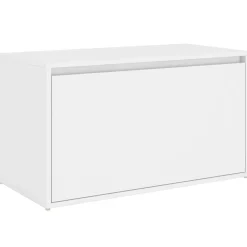 vidaXL Banco de pasillo de madera de ingeniería 80x40x45 cm Blanco
