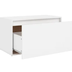 vidaXL Banco de pasillo de madera de ingeniería 80x40x45 cm Blanco