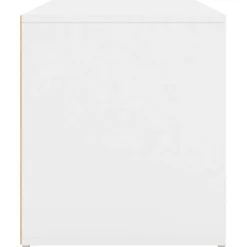 vidaXL Banco de pasillo de madera de ingeniería 80x40x45 cm Blanco