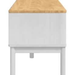 vidaXL Bancos-Banco de pasillo FLORO 115 x 40 x 45 cm Madera de Pino Macizo