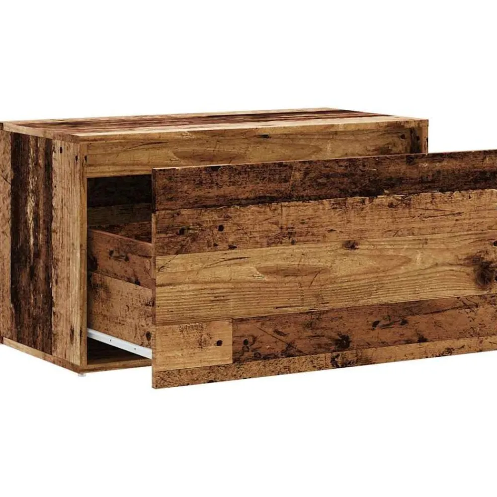 vidaXL Bancos-Banco de pasillo madera vieja 80x40x45 cm madera de ingeniería