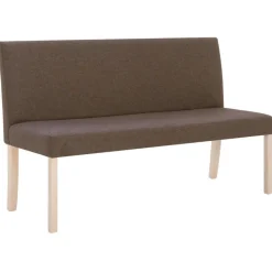 vidaXL Bancos-Banco de poliéster 139,5 cm marrón
