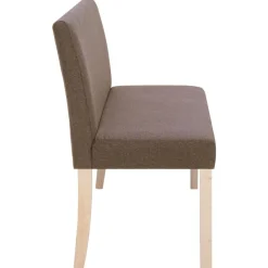 vidaXL Bancos-Banco de poliéster 139,5 cm marrón