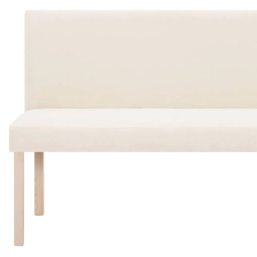 vidaXL Banco de poliéster 139,5 cm color Crema Online