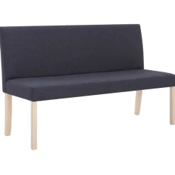 vidaXL Bancos-Banco de poliéster 139,5 cm gris