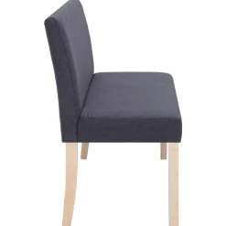 vidaXL Bancos-Banco de poliéster 139,5 cm gris