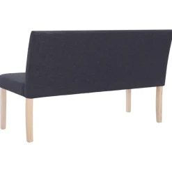 vidaXL Bancos-Banco de poliéster 139,5 cm gris