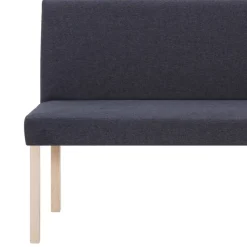 vidaXL Bancos-Banco de poliéster 139,5 cm gris