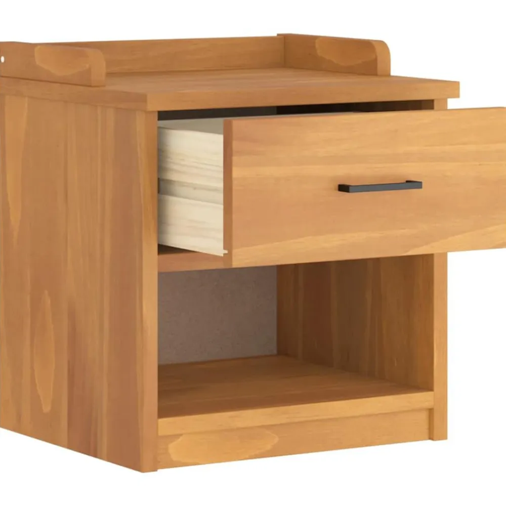 vidaXL Bancos-Banco de recibidor SANDNES madera maciza de pino 45x40x50 cm