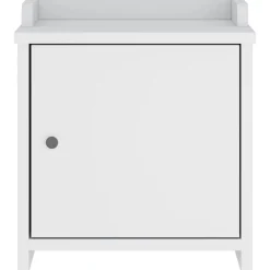 vidaXL Banco de recibidor SANDNES madera maciza pino 45x40x50cm Blanco Discount