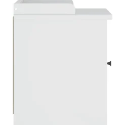 vidaXL Banco de recibidor SANDNES madera maciza pino 45x40x50cm Blanco Discount