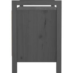 vidaXL Bancos-Banco de recibidor madera maciza de pino 80x40x60 cm