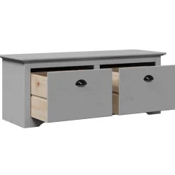 vidaXL Banco de recibidor BODO 114x40x45 cm Gris New