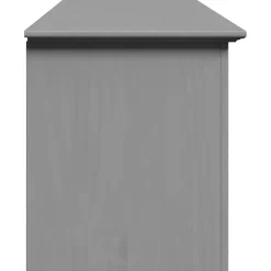 vidaXL Banco de recibidor BODO 114x40x45 cm Gris New