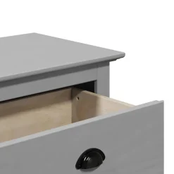 vidaXL Banco de recibidor BODO 114x40x45 cm Gris New
