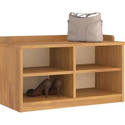 vidaXL Banco de recibidor SANDNES madera maciza de pino 87x40x50 cm Acabado de acacia Hot
