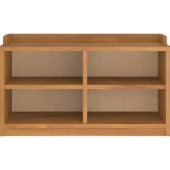 vidaXL Banco de recibidor SANDNES madera maciza de pino 87x40x50 cm Acabado de acacia Hot