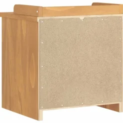 vidaXL Bancos-Banco de recibidor SANDNES madera maciza de pino 45x40x50 cm