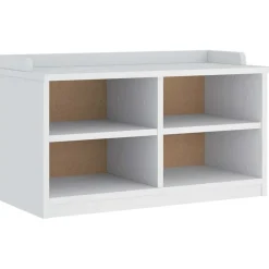 vidaXL Bancos-Banco de recibidor SANDNES madera maciza pino 87x40x50cm