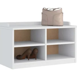 vidaXL Bancos-Banco de recibidor SANDNES madera maciza pino 87x40x50cm
