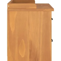 vidaXL Bancos-Banco de recibidor SANDNES madera maciza de pino 87x40x50 cm