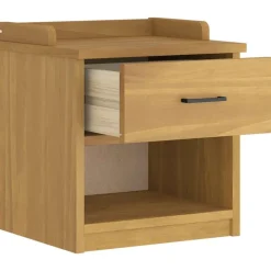 vidaXL Bancos-Banco de recibidor SANDNES madera maciza de pino 45x40x50 cm