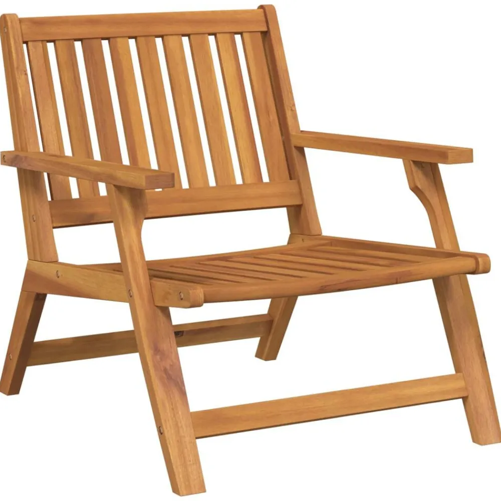 vidaXL Banco de Relax 2 pcs Marrón Madera de Acacia Sólida Online