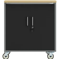 vidaXL Accesorios De Bricolaje-Banco de Taller con estante y Gris 75 x 45 x 85 cm