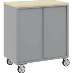 vidaXL Banco de Taller con cajón con rueda y Gris 75 x 45 x 85 cm Rojo Online