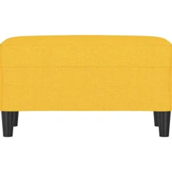 vidaXL Bancos-Banco de tela amarillo 70x35x41 cm