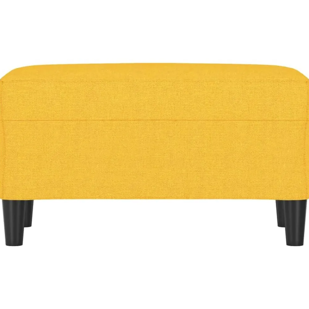vidaXL Bancos-Banco de tela amarillo 70x35x41 cm