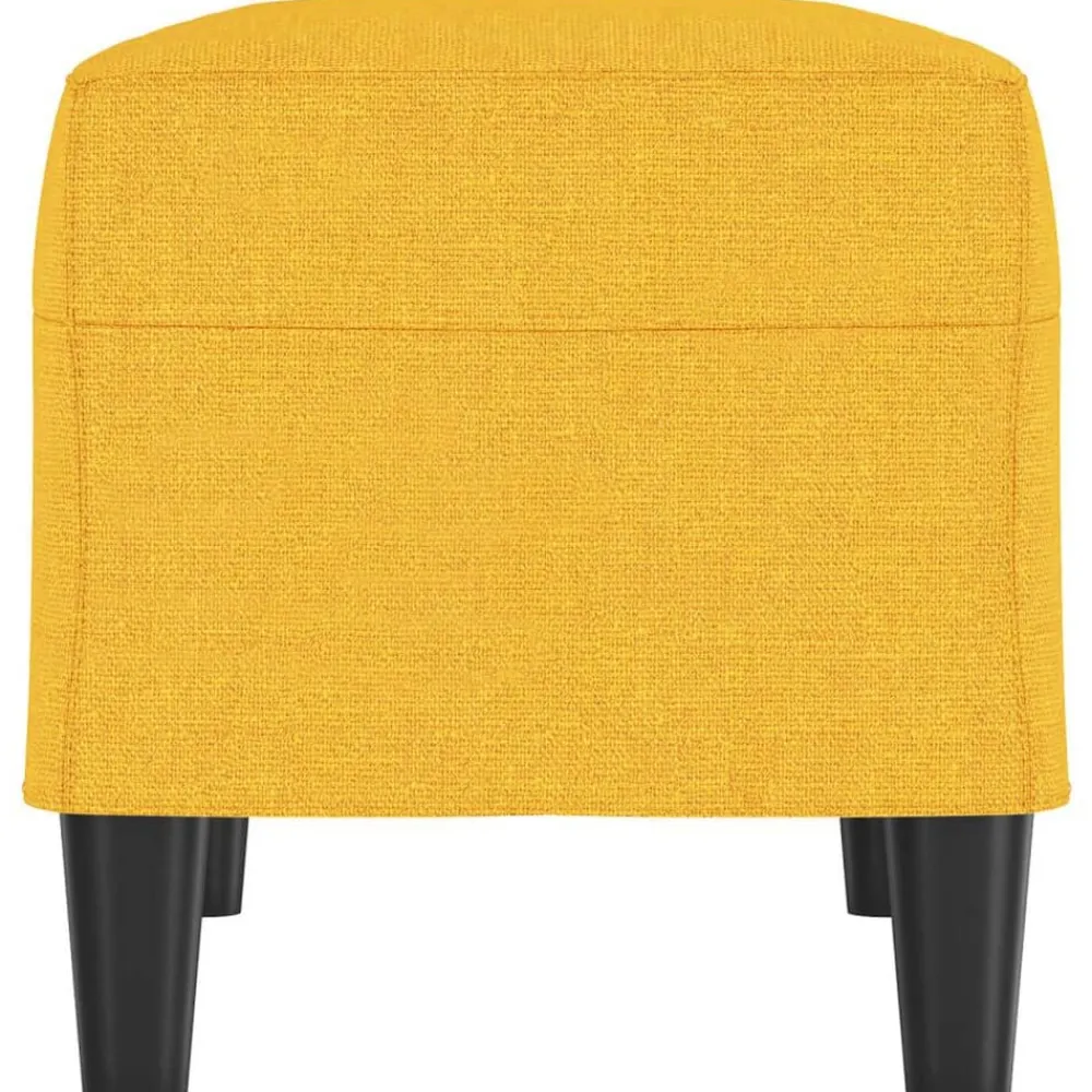vidaXL Bancos-Banco de tela amarillo 70x35x41 cm