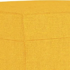 vidaXL Banco de tela amarillo 70x35x41 cm Amarillo claro Sale