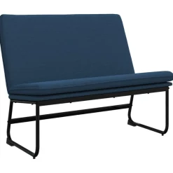 vidaXL Banco de tela 100x75x76 cm Azul