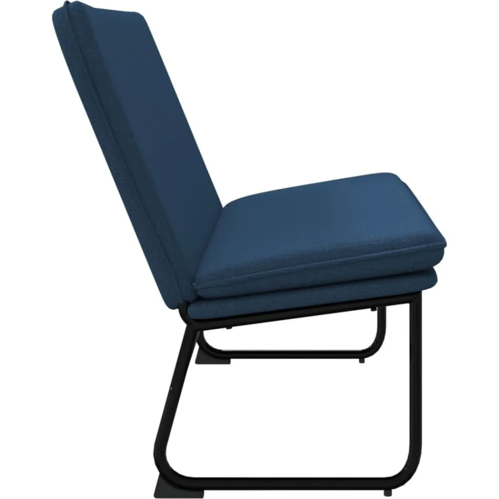 vidaXL Banco de tela 100x75x76 cm Azul