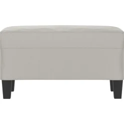 vidaXL Bancos-Banco de tela de microfibra 70x35x41 cm