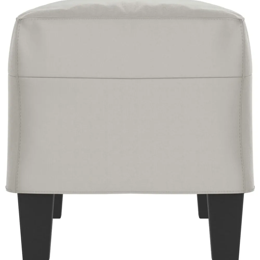 vidaXL Bancos-Banco de tela de microfibra 70x35x41 cm
