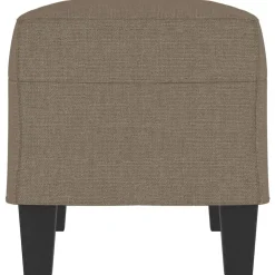vidaXL Bancos-Banco de tela gris taupe 70x35x41 cm