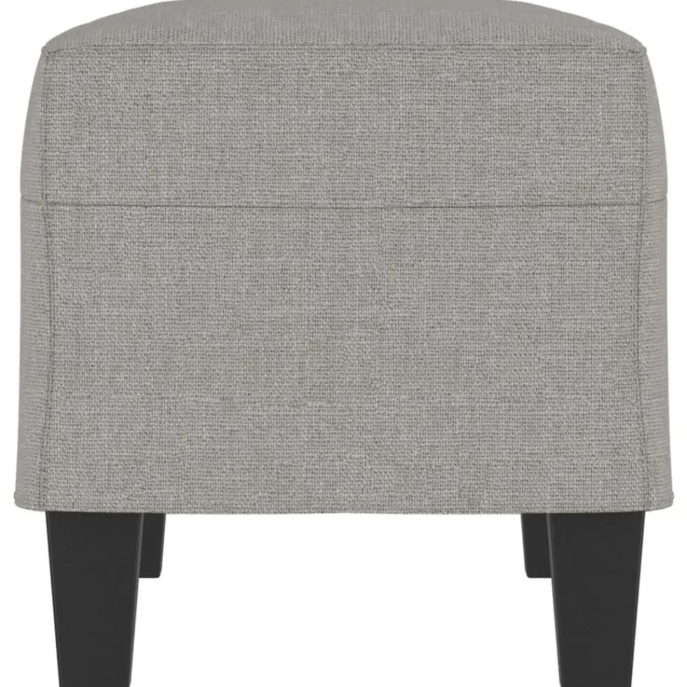vidaXL Banco de tela 70x35x41 cm Gris claro Outlet