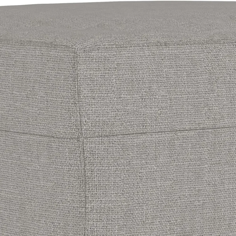 vidaXL Banco de tela 70x35x41 cm Gris claro Outlet